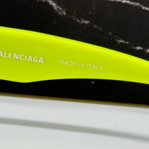 NEW BB0095S 007 BALENCIAGA YELLOW GREY WOMEN CAT EYE BALENCIAGA SUNGLASSES - Picture 8 of 10